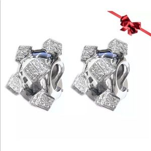 Diamond Clip On Earrings 2.00 Carats VS2-G